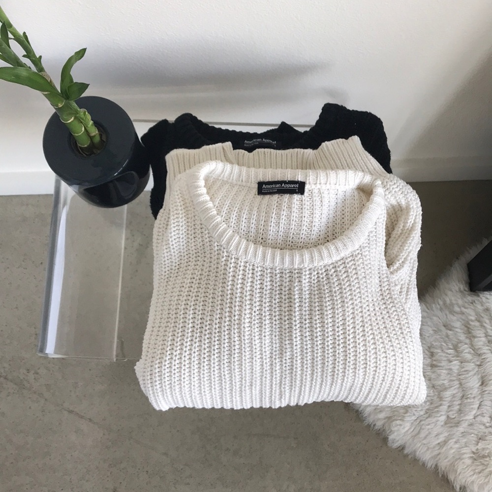 American Apparel Fisherman Pullover - Ivory - S